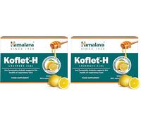 Himalaya Herbals Koflet-H Lozenges Lemon Flavor Fortified with Honey, Ginger and Essential Oils, Cough Drop for Warming Relief and Soothing Throat Comfort, Herbal Active Formula - 12 Lozenges