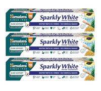 Himalaya Herbals Sparkly White Toothpaste for whitening teeth with advanced plague removal|Anti-inflammatory 12-Hour Germ Protection| 100% Vegetarian- 75ml (Pack of 3)