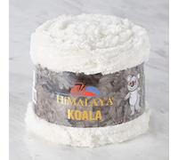 Himalaya Koala Lot de 2 pelotes de fil chenille 100 % micro polyester épais pour Amigurumi, couvertures pour bébé et décoration d'intérieur 75724 100 m