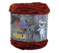 Himalaya Koala Lot de 2 pelotes de fil chenille 100 % micro polyester épais pour Amigurumi, couvertures pour bébé et décoration d'intérieur 75725 100 m