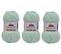 Himalaya Lot de 3 pelotes de laine pour bébé Motif dauphin 395 m 3 x 100 g 80307