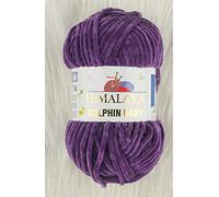 Himalaya - Lot de 5 pelotes de laine pour bébé - 5 x 100 g - 500 g - Laine super épaisse pour couverture de bébé - 600 m - Fil en velours Himalaya - Fil pour bébé - Fil à crochet et velours (80340)