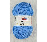 Himalaya - Lot de 5 pelotes de laine pour bébé - 5 x 100 g - 500 g - Laine super épaisse pour couverture de bébé - 600 m - Fil en velours Himalaya - Fil pour bébé - Fil pour crochet et velours (80327)