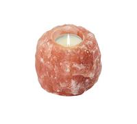 Himalaya Salt Dreams Bougeoir en Cristal de Sel 700 g, Orange