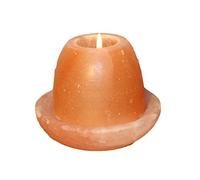 Himalaya Sel Dreams Cristal Photophore/photophore Vieilli, Cristal de sel, Orange, 15 x 15 x 11 cm