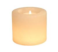 Himalaya Sel Dreams Cristal Photophore Roue, White Line, Cristal de sel, Blanc, 7 x 7 x 6,5 cm