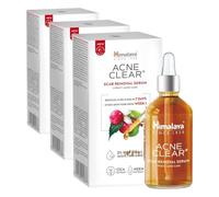 Himalaya Sérum Acne Clear+ pour éliminer les cicatrices - Acide salicylique naturel, CICA et neem - Uniformise le teint et réduit les pores - Combat les 5 signes de l'acné, 30ml (Lot de 3)