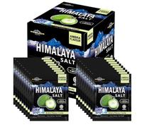 Himalaya Sports Ambra Mint Candy - Pack 12 sachets de 15 g - Bonbons à la menthe au sel rose - Sachets individuels - Goût sucré-salé rafraîchissant