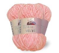 Himalaya Velvet 90019 Lot de 3 pelotes de fil chenille doux pour accessoires, vêtements, couvertures, 100 g - 120 m - Amigurumi