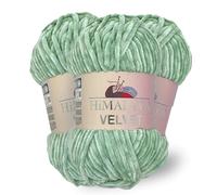 Himalaya Velvet 90047 Lot de 3 pelotes de fil chenille doux pour accessoires, vêtements, couvertures, 100 g - 120 m - Amigurumi