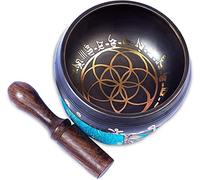 Himalayan Bazaar Ensemble de bols chantants tibétains - Facile à jouer pour les débutants - Authentique fabriqué à la main - Méditation de pleine conscience - Son holistique - Cadeau de guérison des 7