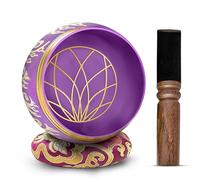 Himalayan Bazaar Ensemble de bols chantants tibétains faciles à jouer authentiques fabriqués à la main pour la méditation, le son, les chakras, le yoga, la guérison, 10,2 cm