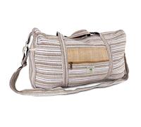Himalayan Hemp Duffle Bag - Grand sac de voyage de style bohème en chanvre durable et coton - Parfait pour les voyages, la vanlife, les festivals et la vie quotidienne