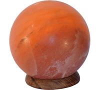 HIMALAYAN SALT ® Lampe de sel rose de la Himalaya authentique certifiée différentes tailles et formes brutes feu boule coeur pyramide led usb (boule - balle)