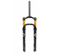 HIMALO Fourche À Suspension Fat Bike 26x4.0'' Fourche VTT Air 1-1/8 Tube Droit Fourche Vélo Débattement 100mm QR Frein À Disque Fourche Avant Rebond Réglable Verrouillage Manuel (Color : Gold)