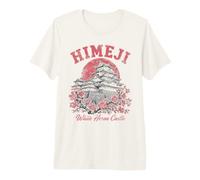 Himeji Château du héron Blanc Samouraï du Japon T-Shirt Haut de Gamme