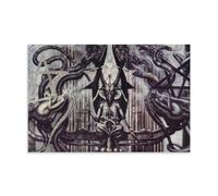 HIMGZXGWQ Alien HR Giger Poster biomécanique Peinture décorative sur toile pour salon, chambre à coucher, art mural, impression d'image moderne, décoration de salle familiale, 60 x 90 cm