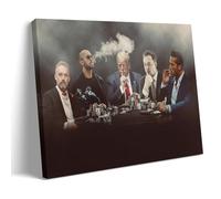 HIMGZXGWQ Andrew Tate Donald Trump Poster Peinture décorative sur toile pour salon, chambre à coucher, art mural, impression d'image moderne, décoration de salle familiale, 30 x 45 cm