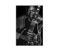 HIMGZXGWQ BB King Poster d'art noir peinture décorative sur toile pour salon, chambre à coucher, art mural, impression d'image moderne, décoration de salle familiale, 50 x 75 cm