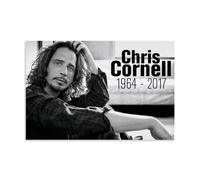 HIMGZXGWQ Chris Cornell Rock Singer Art Poster décoratif sur toile pour salon, chambre à coucher, art mural, impression photo, moderne, décoration de salle familiale, 50 x 75 cm