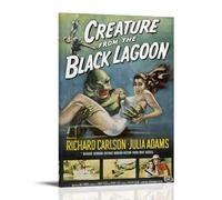 HIMGZXGWQ CREATURE FROM THE BLACK LAGOON ART Poster peinture décorative sur toile, art mural, pour salon, chambre à coucher, impression murale, moderne, décoration de chambre familiale, 20 x 30 cm