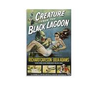 HIMGZXGWQ CREATURE FROM THE BLACK LAGOON ART Poster peinture décorative sur toile, art mural, pour salon, chambre à coucher, impression murale, moderne, décoration de chambre familiale, 20 x 30 cm