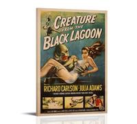 HIMGZXGWQ Creature-from-the-black-lagoon-movie Poster peinture décorative sur toile art mural pour salon, chambre à coucher, art mural, impression d'image moderne, décoration de chambre familiale, 50