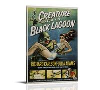 HIMGZXGWQ CREATURE FROM THE BLACK LAGOON Movie Poster Peinture décorative sur toile Art mural pour salon, chambre à coucher, art mural, impression photo, moderne, décoration de chambre familiale, 60 x