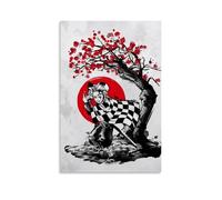 HIMGZXGWQ Demon Slayer Kimetsu No Yaiba Art Poster décoratif sur toile pour salon, chambre à coucher, art mural, impression photo, moderne, décoration de chambre familiale, 30 x 45 cm