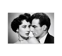 HIMGZXGWQ Elizabeth_Taylor_movie Actress Art Poster décoratif sur toile pour salon, chambre à coucher, art mural, impression d'image moderne, décoration de chambre familiale, 50 x 75 cm