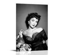 HIMGZXGWQ Elizabeth_Taylor_movie Art Poster décoratif sur toile pour salon, chambre à coucher, art mural, impression d'image moderne, décoration de salle familiale, 50 x 75 cm