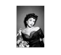 HIMGZXGWQ Elizabeth_Taylor_movie Art Poster décoratif sur toile pour salon, chambre à coucher, art mural, impression photo moderne, décoration de salle familiale, 20 x 30 cm