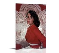 HIMGZXGWQ Elizabeth_Taylor_movie Star Art Poster décoratif sur toile pour salon, chambre à coucher, art mural, impression photo, décoration moderne, pour salle familiale, 20 x 30 cm