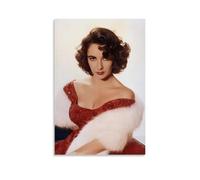 HIMGZXGWQ Elizabeth_Taylor_movie Star Fanart Poster décoratif sur toile Art mural pour salon, chambre à coucher, art mural, impression d'image moderne, décoration de salle familiale, 50 x 75 cm
