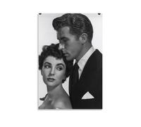 HIMGZXGWQ Elizabeth_Taylor_movie Star Poster décoratif sur toile pour salon, chambre à coucher, art mural, impression photo moderne, décoration de salle familiale, 20 x 30 cm