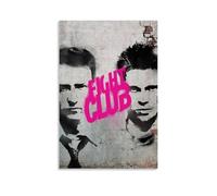 HIMGZXGWQ Fight Club Classic Movie Rétro Poster Peinture décorative sur toile Art mural pour salon, chambre à coucher, art mural, impression d'image moderne, décoration de salle familiale, 50 x 75 cm