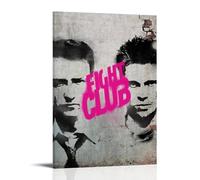 HIMGZXGWQ Fight Club Classic Movie Rétro Poster Peinture décorative sur toile Art mural pour salon, chambre à coucher, art mural, impression d'image moderne, décoration de salle familiale, 40 x 60 cm
