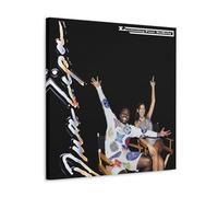 HIMGZXGWQ Levitating-dua Lipa And Dababy Poster décoratif sur toile pour salon, chambre à coucher, art mural, impression photo, décoration moderne, pour chambre familiale, 50 x 50 cm