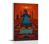 HIMGZXGWQ Lot de 2 posters de film vintage The Shining - Peinture décorative sur toile - Pour salon, chambre à coucher, art mural - Impression d'image moderne - Décoration de salle familiale - 50 x 75