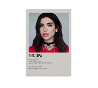 HIMGZXGWQ Room Aesthetics 90S Dua Lipa Poster peinture décorative sur toile pour salon, chambre à coucher, art mural, impression photo, moderne, décoration de salle familiale, 40 x 60 cm