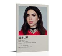 HIMGZXGWQ Room Aesthetics 90S Dua Lipa Poster peinture décorative sur toile pour salon, chambre à coucher, art mural, impression photo, décoration moderne, pour salle familiale, 50 x 75 cm