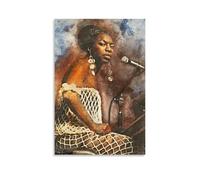 HIMGZXGWQ Singer Nina_Simone Poster Peinture décorative sur toile Art mural Salon Poster Chambre à coucher Art mural Impression d'image moderne Décoration de salle familiale 50 x 75 cm