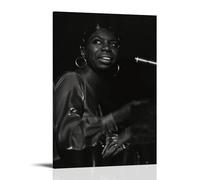 HIMGZXGWQ Soul Singer Nina Simone Poster décoratif sur toile pour salon, chambre à coucher, art mural, impression photo, moderne, décoration de salle familiale, 40 x 60 cm