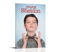 HIMGZXGWQ Young Sheldon Season 1 Poster Peinture décorative sur toile pour salon, chambre à coucher, art mural, impression d'image moderne, décoration de salle familiale, 50 x 75 cm