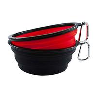Himi 34OZ Silicone Collapsible Travel Dog Bowl - Set of 2 Large 1000ML Bowl - Premium Pet Bowl for Food&Water
