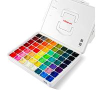 HIMI de peinture gouache 56 couleurs x 30 ml avec étui de transport portable, design unique en forme de tasse gelée, non toxique - pour les débutants, les étudiants, les artistes