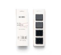 HIMI Gouache Lot de 4 Recharges Jelly Cups, 30 g, couleurs monochromes pour artistes et amateurs, design unique en Jelly Cups (Noir)