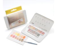 HIMI Lot de 12 peintures aquarelles métallisées avec pinceau, accessoires de bricolage, couleurs métallisées scintillantes, cadeaux de dessin pour adolescents, adultes (doré)