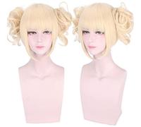 Himiko Toga Cosplay Wig My Hero Academy Costume Play Wigs Halloween Light Blonde Anime Hair