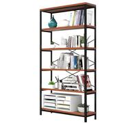 Himimi Étagère Industrielle à 5 Niveaux, étagère de Rangement sur Pied Vintage, étagères d'affichage, Grande bibliothèque, étagères industrielles en métal pour Chambre et Bureau à Domicile